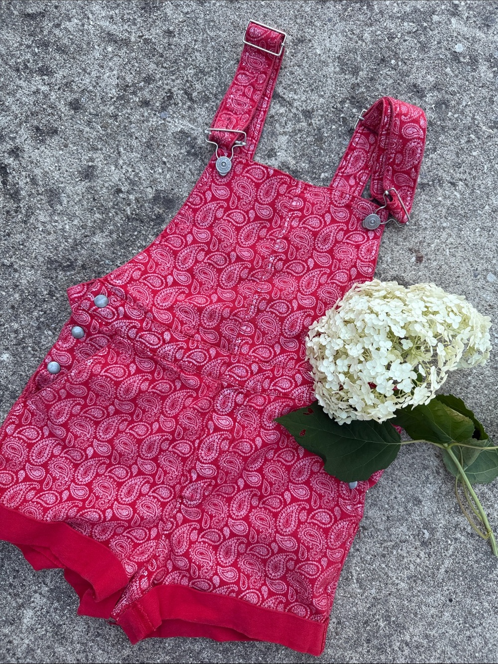 EUC Urban Outfitters paisley Jean shortalls